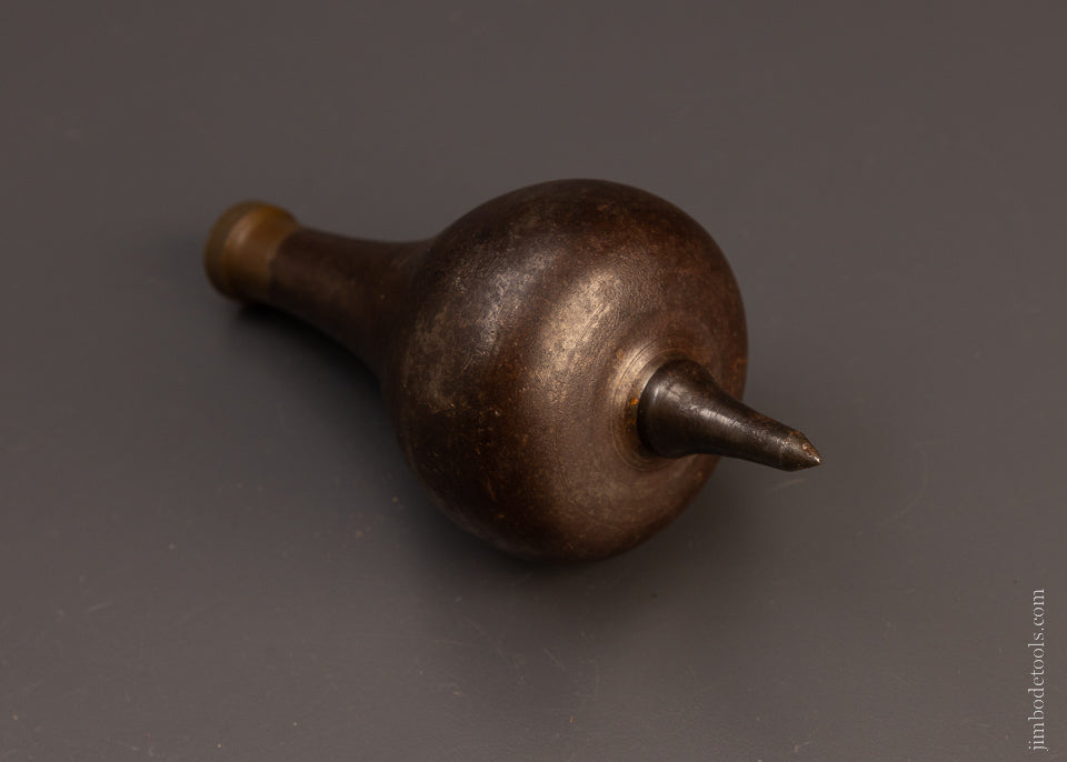 Early & Elegant Brass Topped Iron Plumb Bob - EXCELSIOR 106744