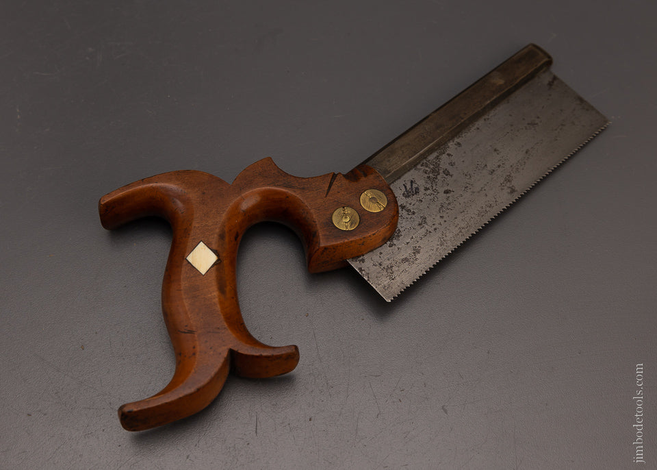 Extra Fine HARVEY PEACE 6 Inch Dovetail Saw with Handle Inlay - EXCELSIOR 106886