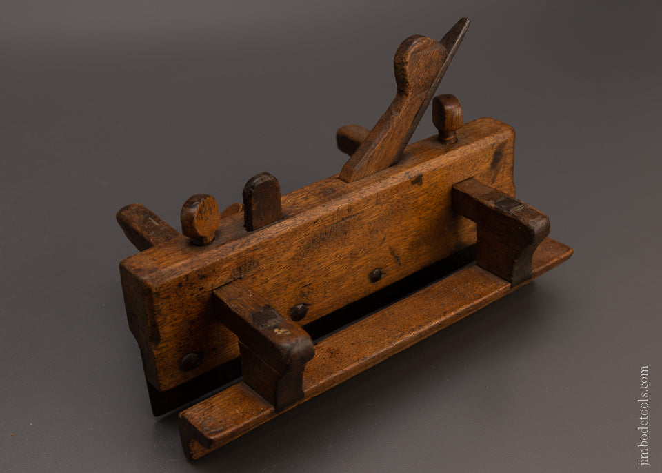 F. NICHOLSON LIVING IN WRENTHAM 18th Century Yellow Birch Plow Plane - EXCELSIOR 106902