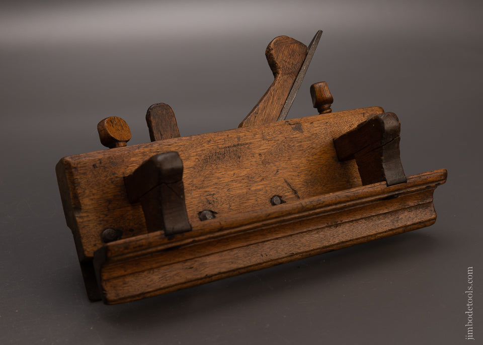 F. NICHOLSON LIVING IN WRENTHAM 18th Century Yellow Birch Plow Plane - EXCELSIOR 106902