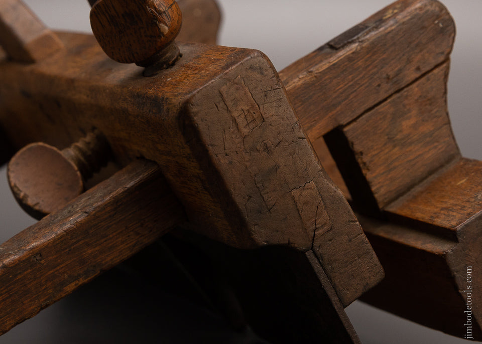 F. NICHOLSON LIVING IN WRENTHAM 18th Century Yellow Birch Plow Plane - EXCELSIOR 106902