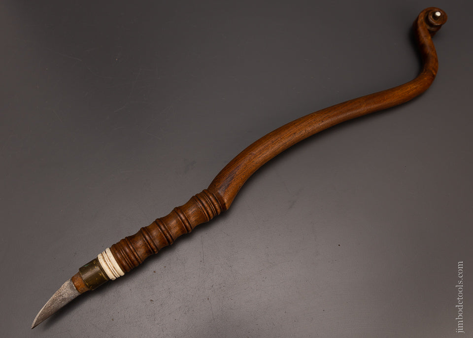 Spectacular Ornately Carved Shoulder Knife for Marquetry - EXCELSIOR 106906