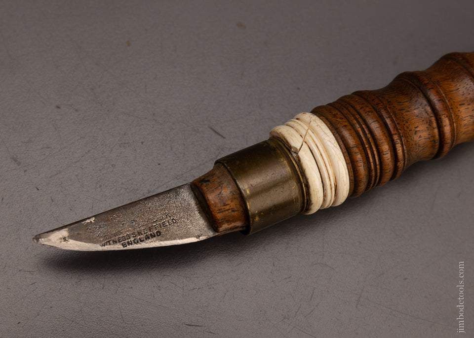 Spectacular Ornately Carved Shoulder Knife for Marquetry - EXCELSIOR 106906