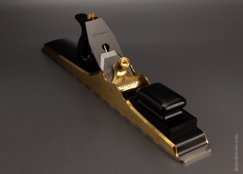 Spectacular Ebony Stuffed Gunmetal & Steel Dovetailed 24 Inch Jointer Plane by G. ENTWISTLE - EXCELSIOR 106907