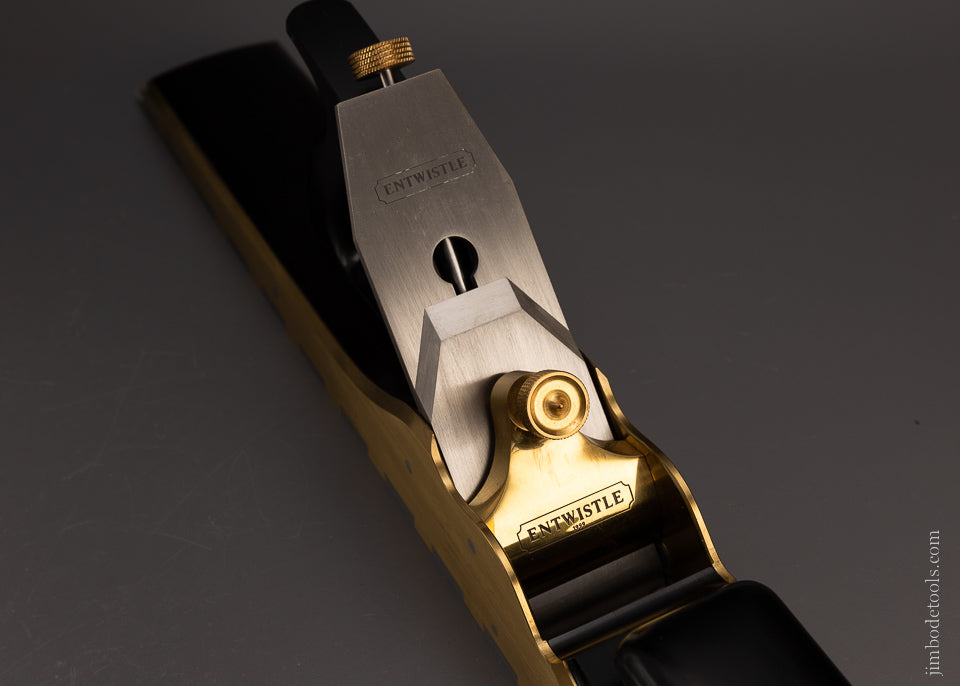 Spectacular Ebony Stuffed Gunmetal & Steel Dovetailed 24 Inch Jointer Plane by G. ENTWISTLE - EXCELSIOR 106907