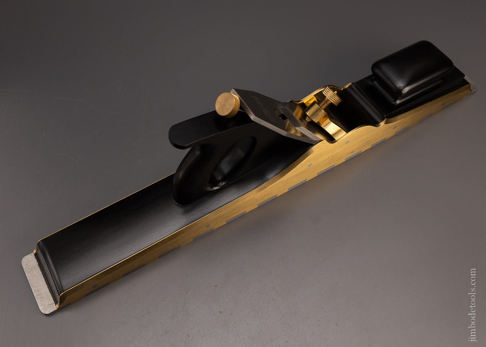 Spectacular Ebony Stuffed Gunmetal & Steel Dovetailed 24 Inch Jointer Plane by G. ENTWISTLE - EXCELSIOR 106907