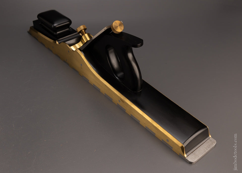 Spectacular Ebony Stuffed Gunmetal & Steel Dovetailed 24 Inch Jointer Plane by G. ENTWISTLE - EXCELSIOR 106907