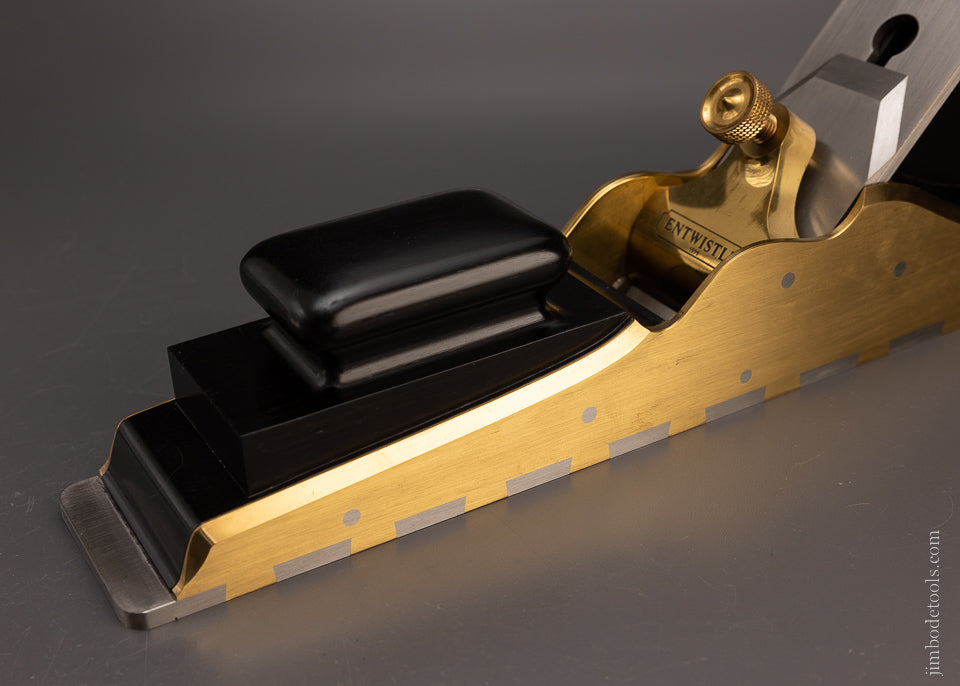 Spectacular Ebony Stuffed Gunmetal & Steel Dovetailed 24 Inch Jointer Plane by G. ENTWISTLE - EXCELSIOR 106907