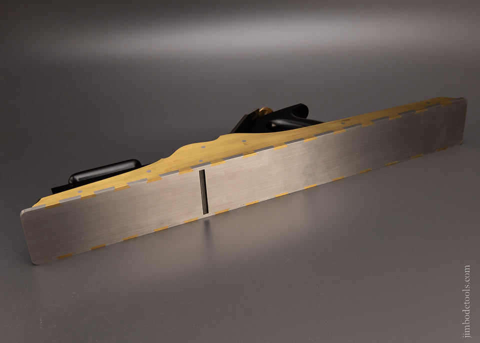 Spectacular Ebony Stuffed Gunmetal & Steel Dovetailed 24 Inch Jointer Plane by G. ENTWISTLE - EXCELSIOR 106907