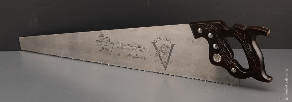 MINT Unused DISSTON D-15 VICTORY Rosewood Hand Saw - EXCALIBUR 106