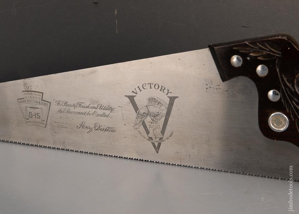 MINT Unused DISSTON D-15 VICTORY Rosewood Hand Saw - EXCALIBUR 106