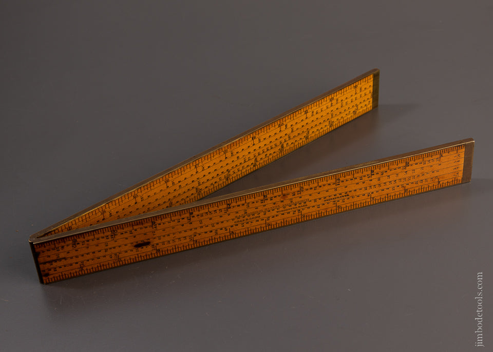 Spectacular CHAS. B. LONG PATENT Gear Cutting Rule by E.A. STEARNS - EXCELSIOR 107038