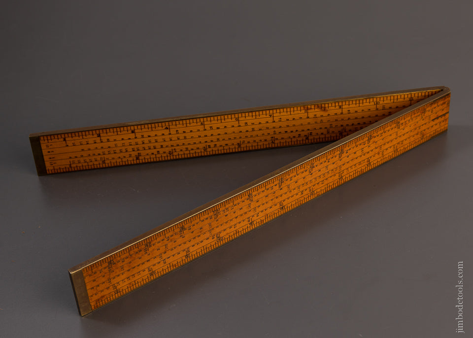Spectacular CHAS. B. LONG PATENT Gear Cutting Rule by E.A. STEARNS - EXCELSIOR 107038