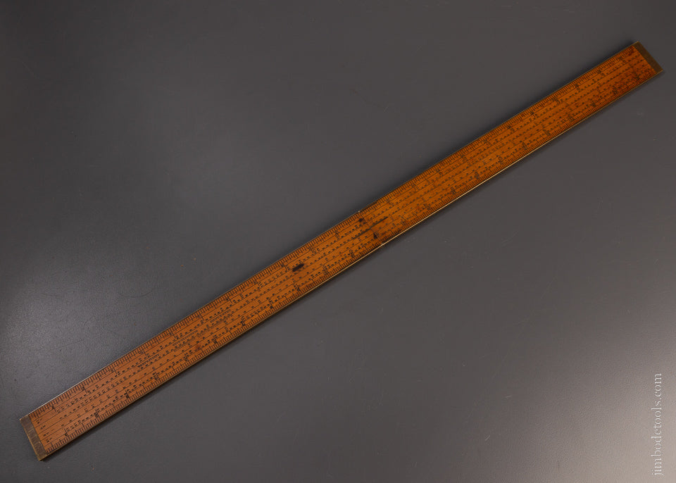 Spectacular CHAS. B. LONG PATENT Gear Cutting Rule by E.A. STEARNS - EXCELSIOR 107038