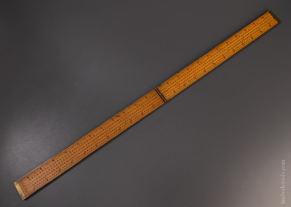 Spectacular CHAS. B. LONG PATENT Gear Cutting Rule by E.A. STEARNS - EXCELSIOR 107038