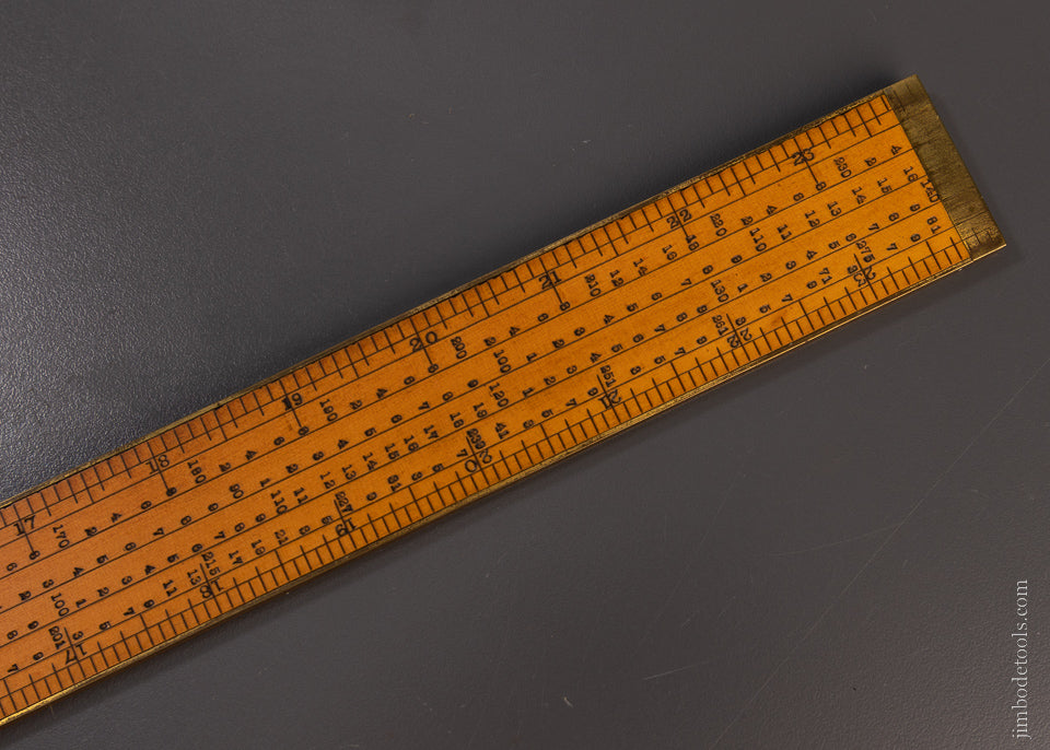 Spectacular CHAS. B. LONG PATENT Gear Cutting Rule by E.A. STEARNS - EXCELSIOR 107038