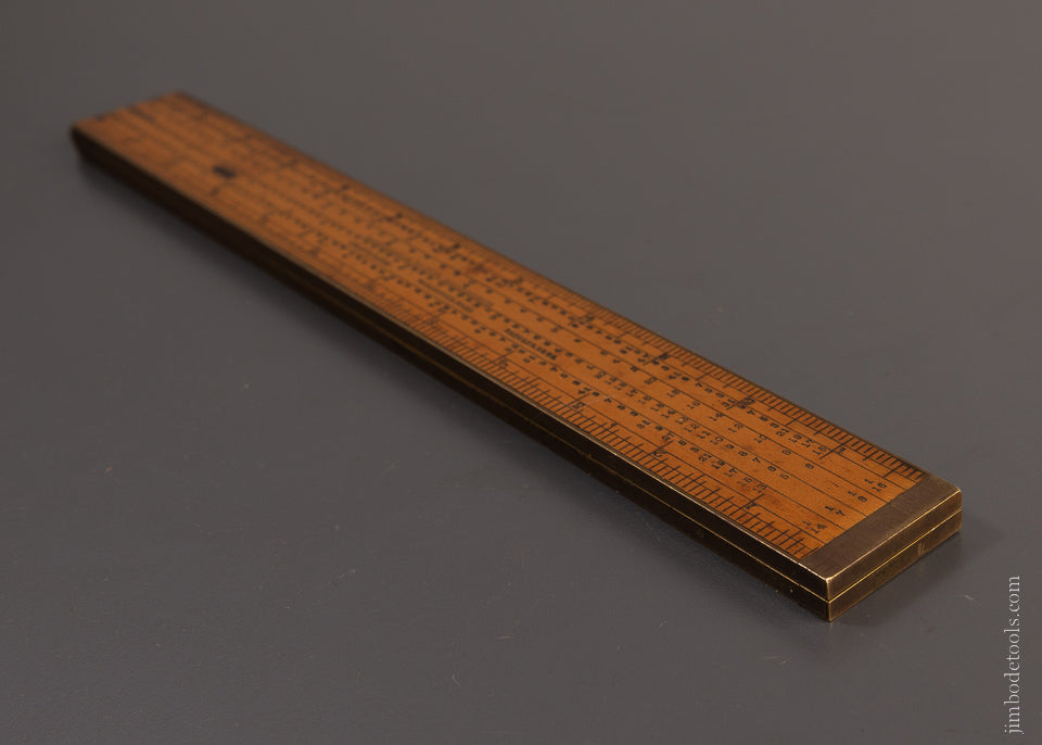 Spectacular CHAS. B. LONG PATENT Gear Cutting Rule by E.A. STEARNS - EXCELSIOR 107038