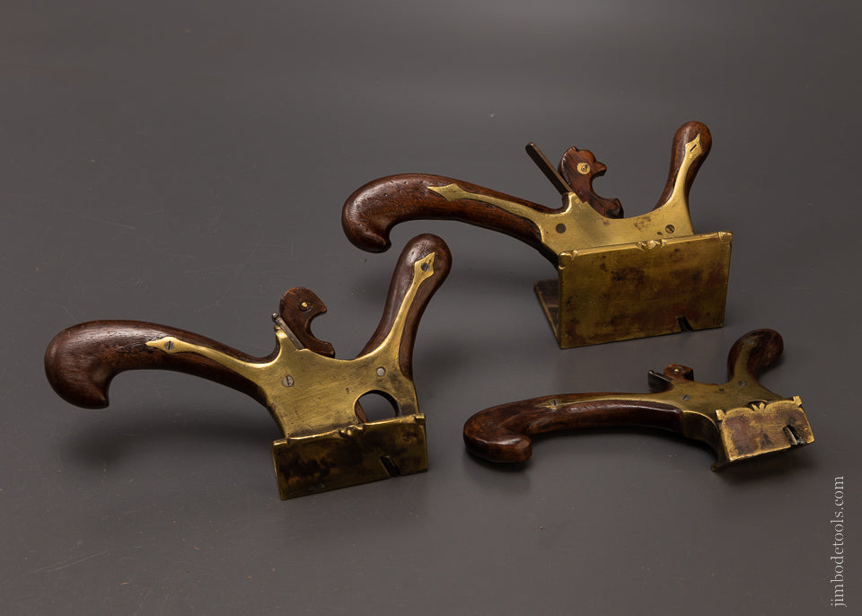 Drop Dead Stunning Set of 3 Pattern Maker’s Core Box Planes - EXCELSIOR 107085
