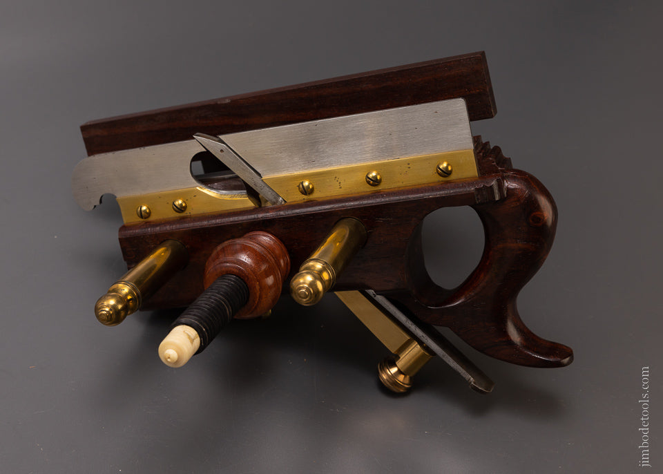 Spectacular 3 Arm Rosewood Plow Plane by R.M. SOULE - EXCELSIOR 107095