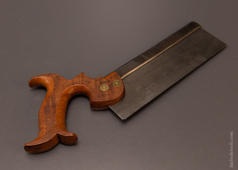 Special Crisp Dual Mark DISSTON, ROGERS LOWELL MASS. 8 Inch Back Saw - EXCELSIOR 107100