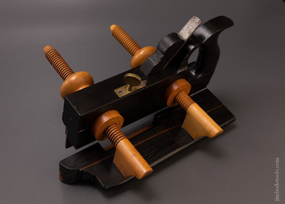 Spectacular GREENFIELD TOOL CO. Solid Ebony Plow Plane - EXCELSIOR 107108