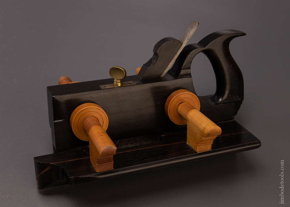 Spectacular GREENFIELD TOOL CO. Solid Ebony Plow Plane - EXCELSIOR 107108