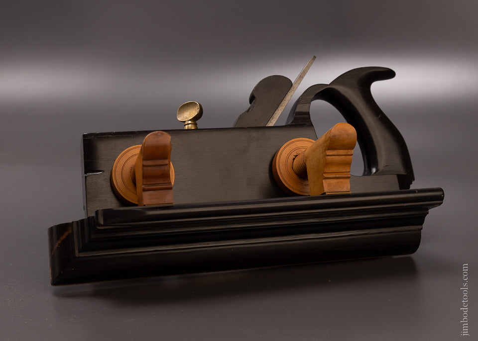 Spectacular GREENFIELD TOOL CO. Solid Ebony Plow Plane - EXCELSIOR 107108