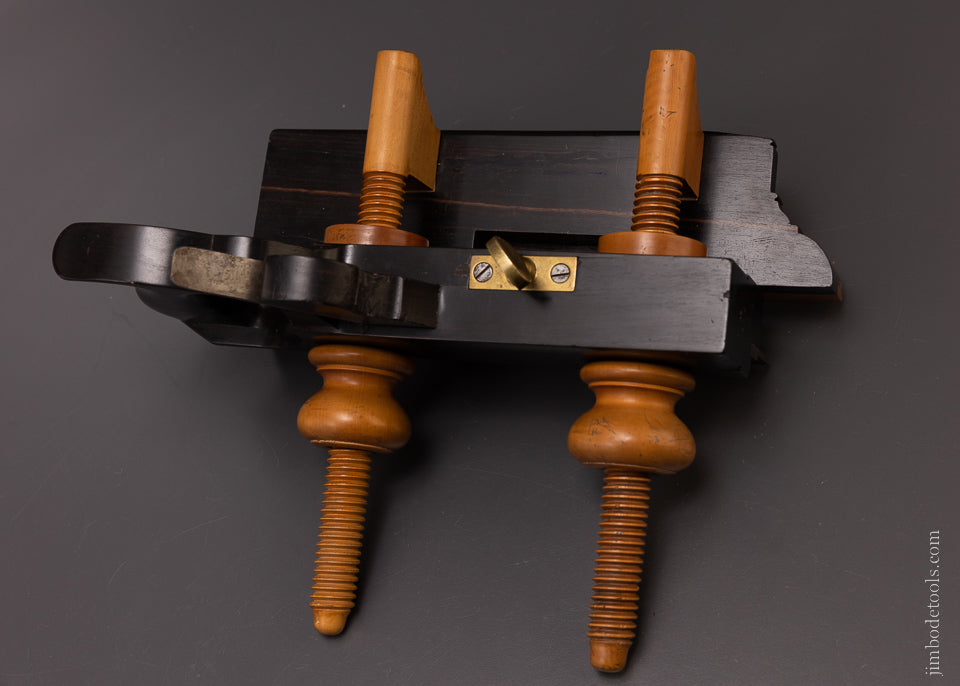 Spectacular GREENFIELD TOOL CO. Solid Ebony Plow Plane - EXCELSIOR 107108