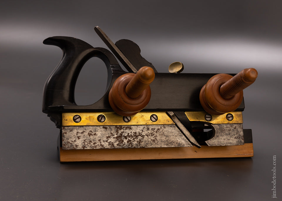 Spectacular GREENFIELD TOOL CO. Solid Ebony Plow Plane - EXCELSIOR 107108