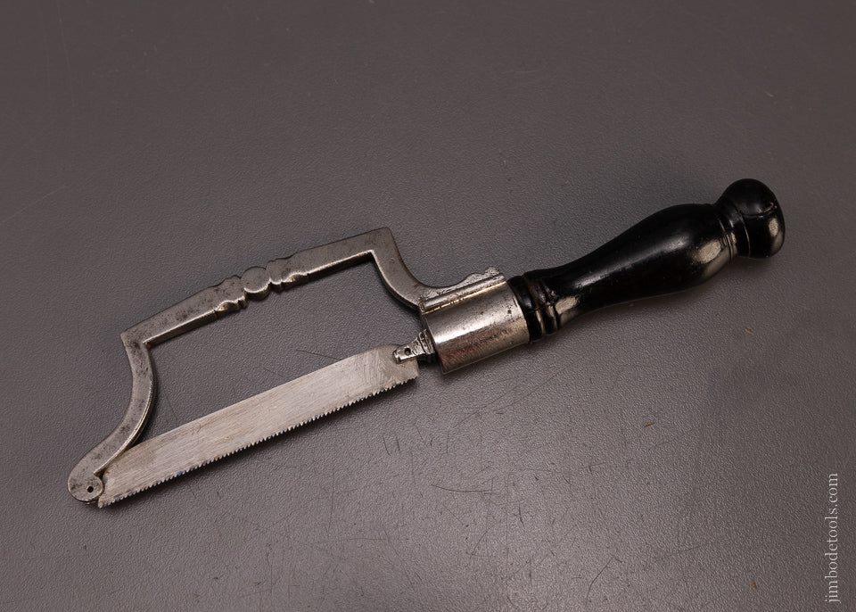 Fabulous Diminutive Ebony Handled Armorer’s Saw 18th Century - EXCELSIOR 107180