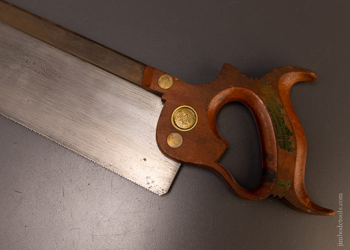 Astonishing RICHARDSON BROS. Spring Steel Carcass Saw 12 Inch with LABEL - EXCELSIOR 107241