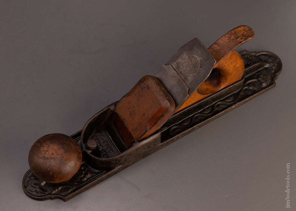 Fine Decorative Floral Pattern MORRIS PATENT Bench Plane - EXCELSIOR 107449