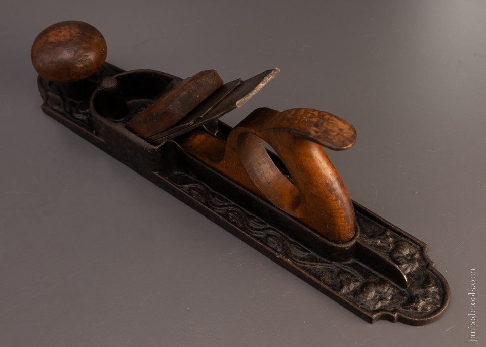 Fine Decorative Floral Pattern MORRIS PATENT Bench Plane - EXCELSIOR 107449