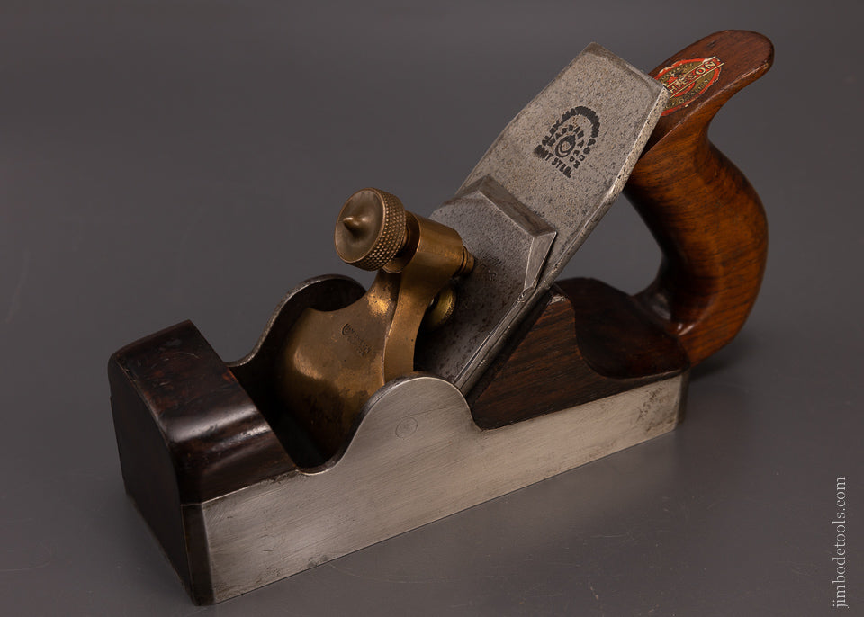  Minty MATHIESON No. 844 Dovetailed Rosewood Infill Smooth Plane with Decal - EXCELSIOR 107627