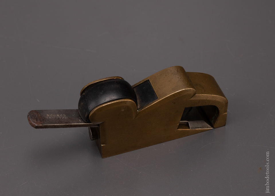 Rare Marked BADGER LONDON Gunmetal & Ebony Bullnose Shoulder Plane - EXCELSIOR 107722