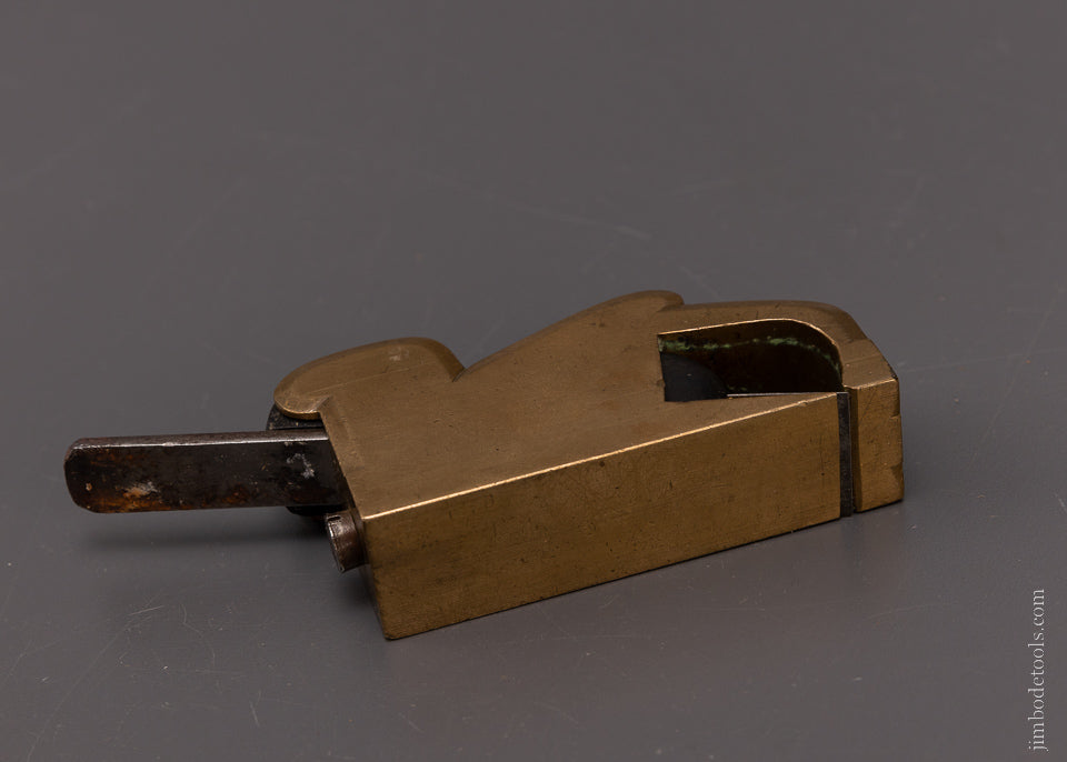 Rare Marked BADGER LONDON Gunmetal & Ebony Bullnose Shoulder Plane - EXCELSIOR 107722