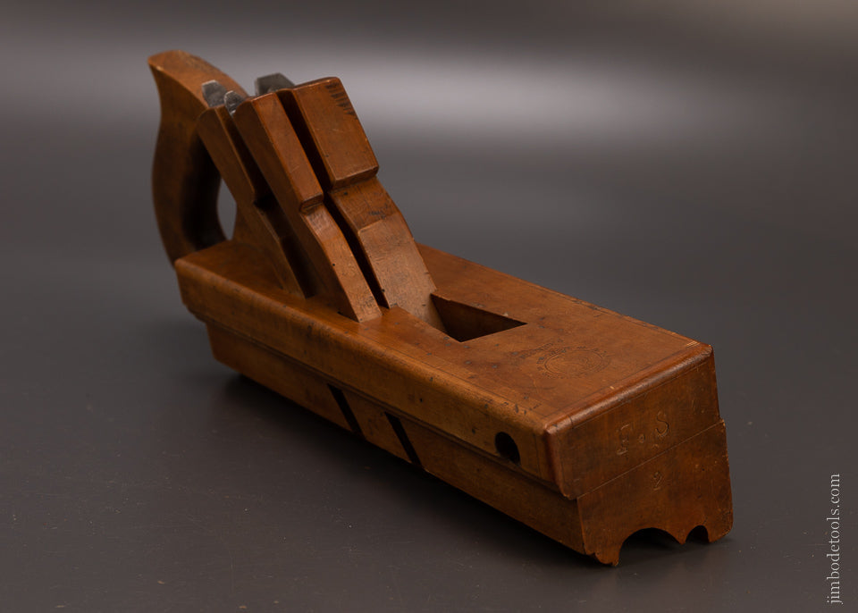 Spectacular French Cormier Wood Crown Moulding Plane by F. CHAPIN - EXCELSIOR 107813