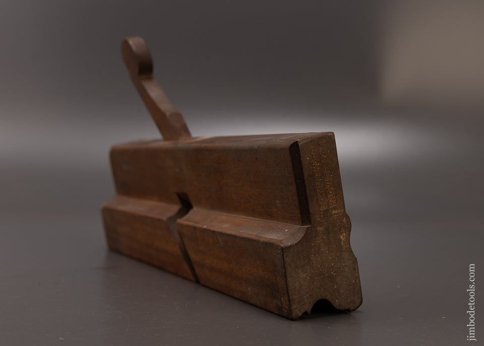 Drop Dead Mint 18th Century Yellow Birch 10 Inch Crispy Complex Moulding Plane by JO FULLER PROVIDENCE - EXCELSIOR 108033