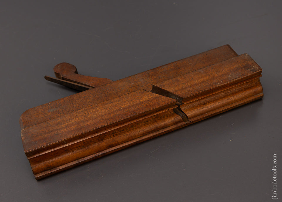 Drop Dead Mint 18th Century Yellow Birch 10 Inch Crispy Complex Moulding Plane by JO FULLER PROVIDENCE - EXCELSIOR 108033