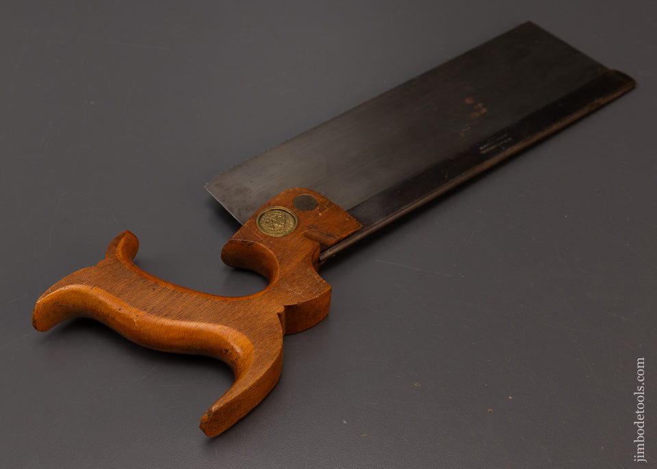 Spectacular New Old Stock W.B. SEARS & CO. Back Saw ca. 1850 - EXCELSIOR 108043