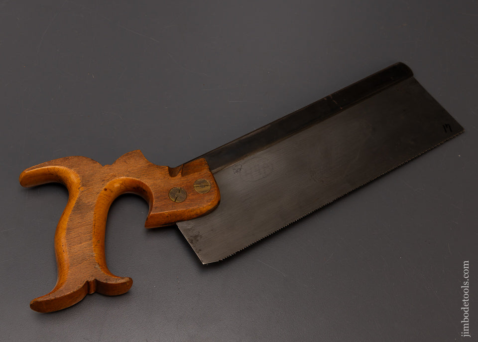 Spectacular New Old Stock W.B. SEARS & CO. Back Saw ca. 1850 - EXCELSIOR 108043