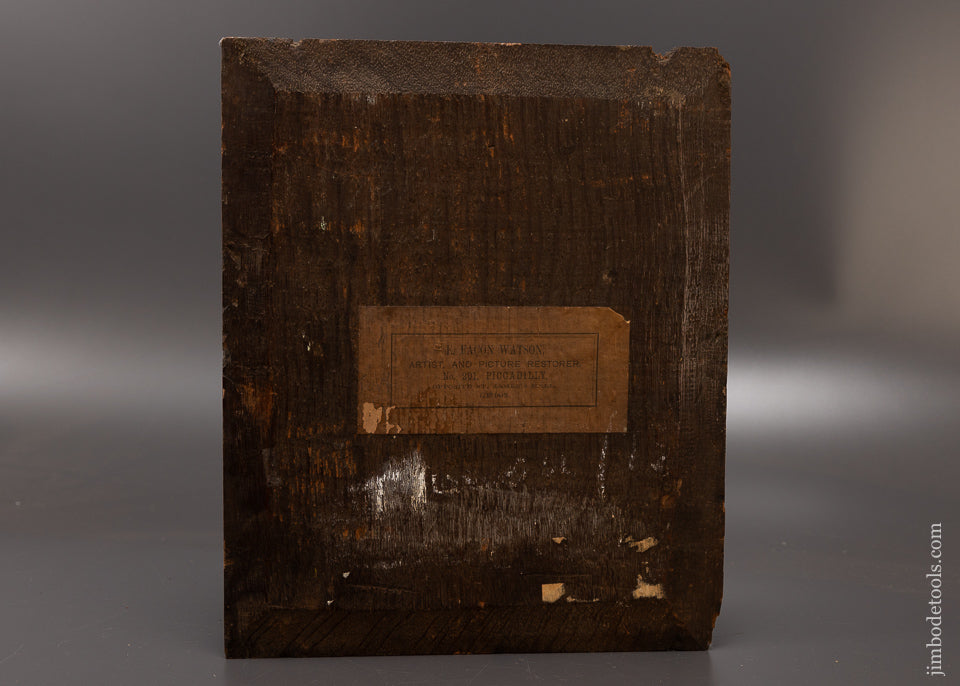 Spectacular Find! 17th CENTURY OIL ON BOARD of a Wood Turner’s Workshop with Lathe Tools - EXCELSIOR 108279