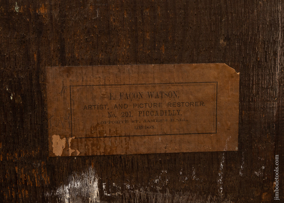 Spectacular Find! 17th CENTURY OIL ON BOARD of a Wood Turner’s Workshop with Lathe Tools - EXCELSIOR 108279