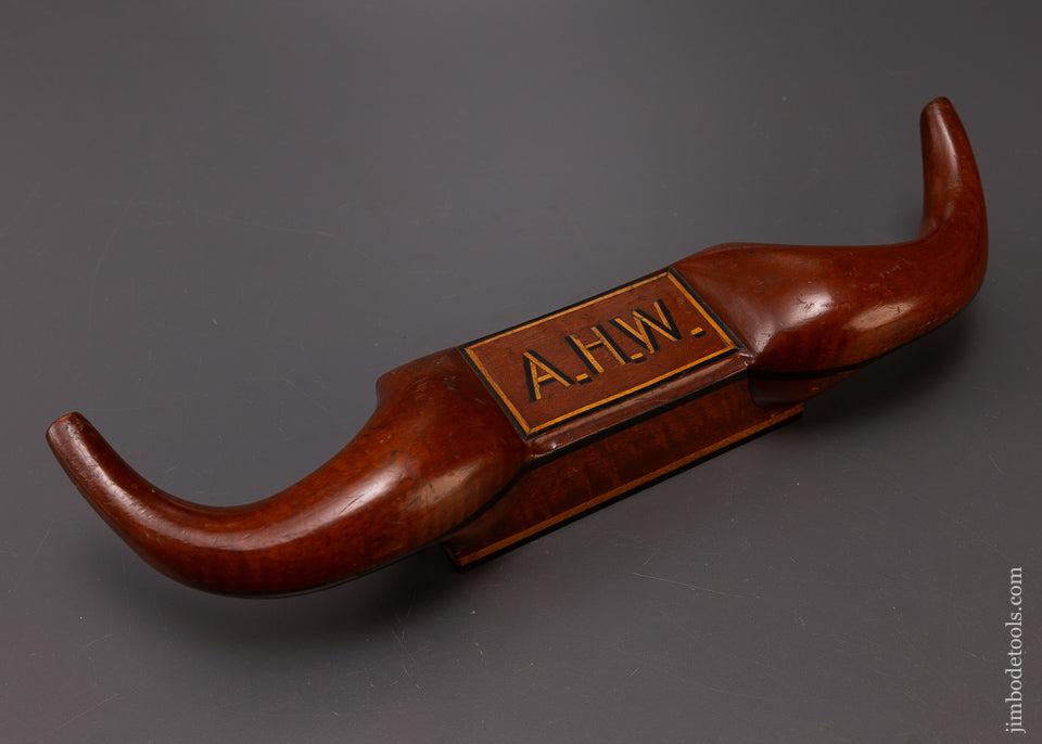 Stunning Inlaid Ram’s Horn Scraper Plane - EXCELSIOR 108281