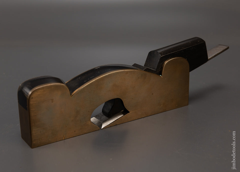 Stunning E. PRESTON Ebony & Gunmetal Low Angle Shoulder Plane - EXCELSIOR 108529