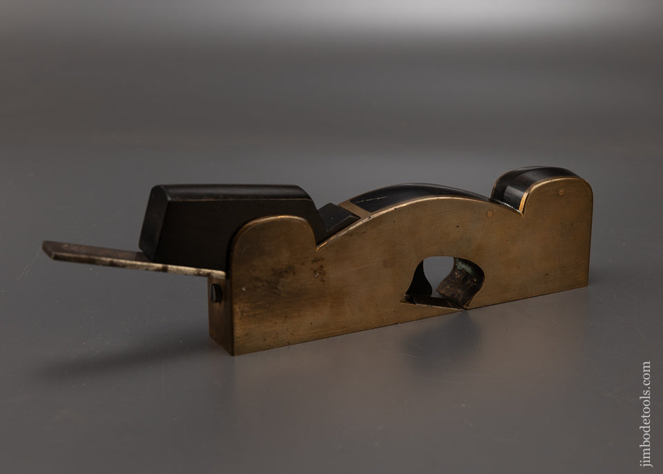 Stunning E. PRESTON Ebony & Gunmetal Low Angle Shoulder Plane - EXCELSIOR 108529