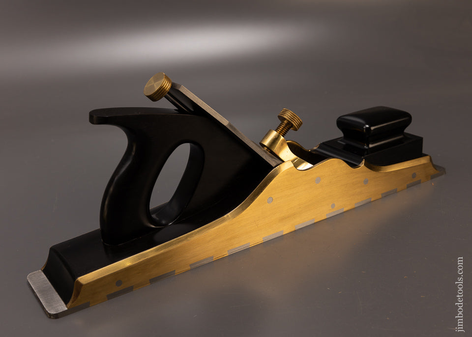 Spectacular Ebony Stuffed Gunmetal & Steel Dovetailed 17 1/2 Inch Infill Plane by G. ENTWISTLE - EXCELSIOR 108588