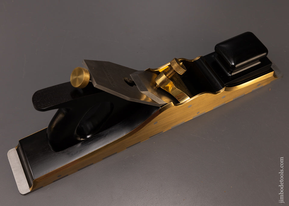 Spectacular Ebony Stuffed Gunmetal & Steel Dovetailed 17 1/2 Inch Infill Plane by G. ENTWISTLE - EXCELSIOR 108588