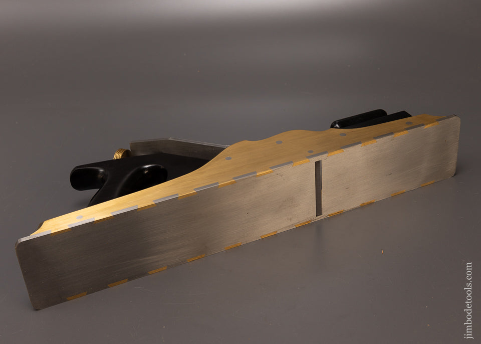 Spectacular Ebony Stuffed Gunmetal & Steel Dovetailed 17 1/2 Inch Infill Plane by G. ENTWISTLE - EXCELSIOR 108588