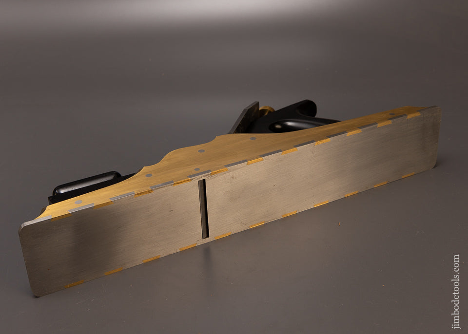 Spectacular Ebony Stuffed Gunmetal & Steel Dovetailed 17 1/2 Inch Infill Plane by G. ENTWISTLE - EXCELSIOR 108588